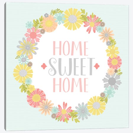 Home Sweet Home Canvas Print #TAU5} by Alison Tauber Art Print