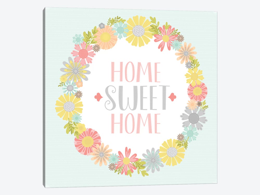 Home Sweet Home by Alison Tauber 1-piece Canvas Art