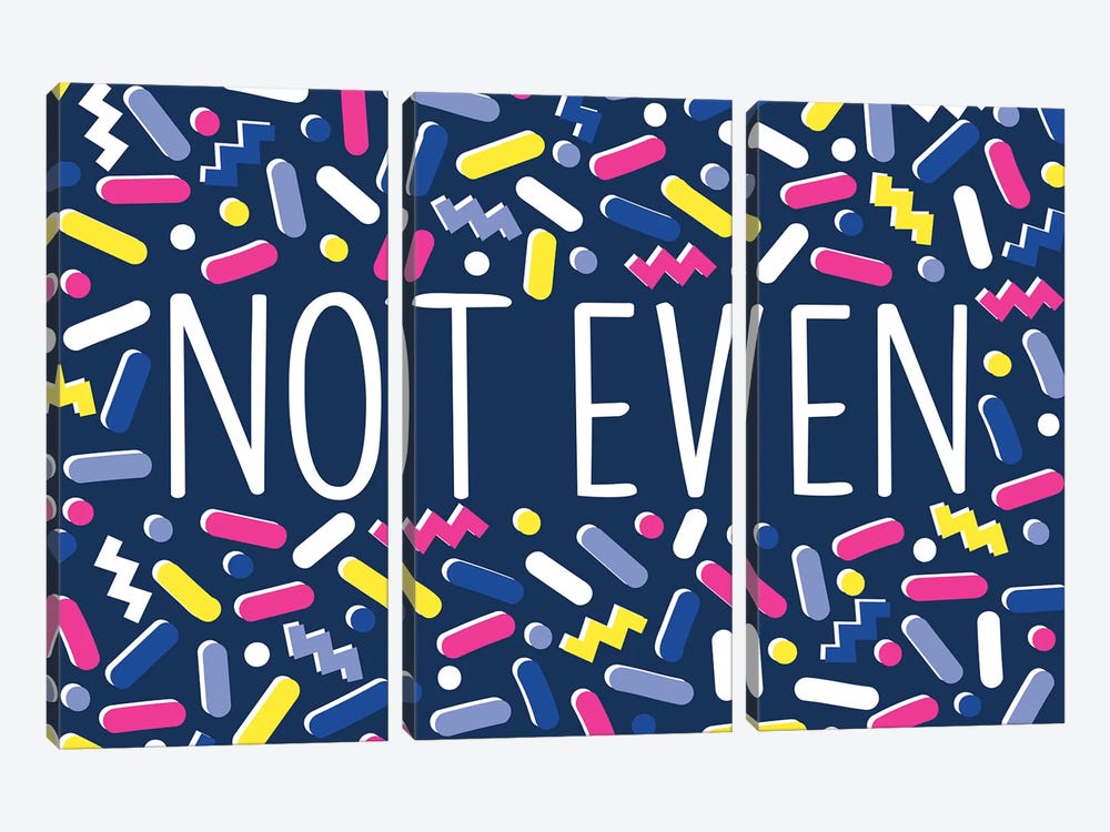 Not Even by Alison Tauber 3-piece Canvas Print