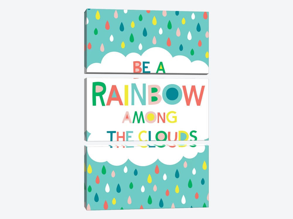 Be A Rainbow by Alison Tauber 3-piece Canvas Art