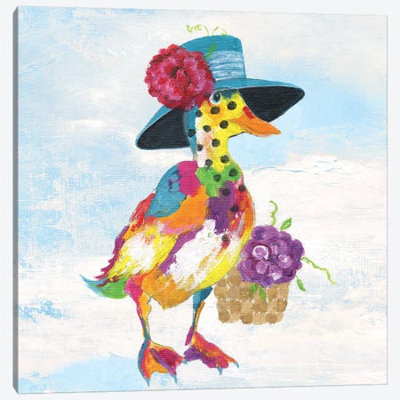 Groovy Duck and Sky Canvas Print #TAV103} by Tava Studios Canvas Wall Art