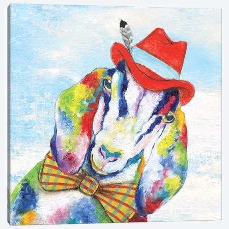 Groovy Goat and Sky Canvas Print #TAV104} by Tava Studios Canvas Art Print