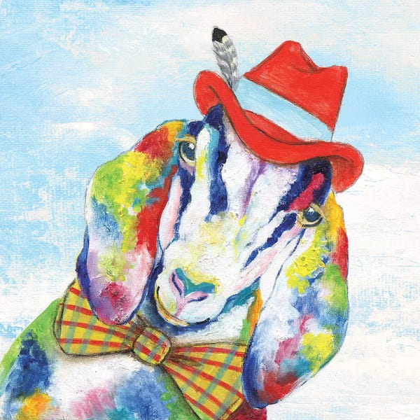 Goats: Groovy Goat and Sky by Tava Studios