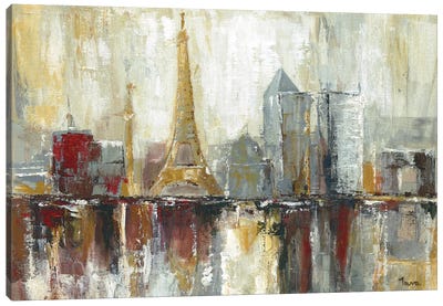 Paris Icons Canvas Art Print - Famous Buildings & Towers
