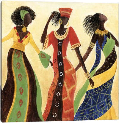 Women of Marrakesh II Canvas Art Print - African Heritage Art