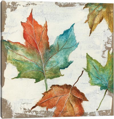 Fall Leaves Canvas Art Print - Tava Studios