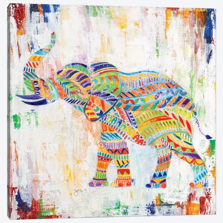 Magical Elephant Canvas Print #TAV143} by Tava Studios Canvas Wall Art