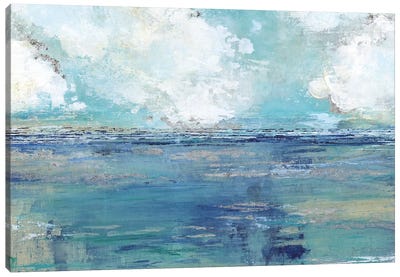 Oceans Away Canvas Art Print - Coastal & Ocean Abstract Art
