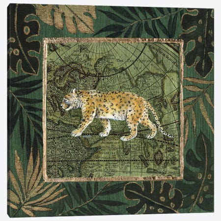 Jungle Leopard Canvas Print #TAV172} by Tava Studios Canvas Art Print