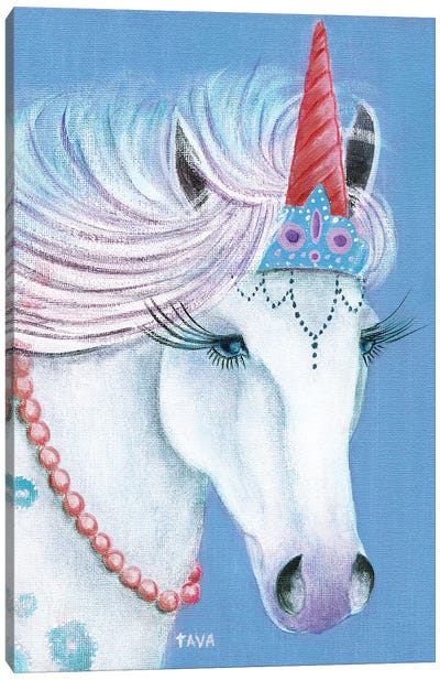 Unicorn I Canvas Art Print - Tava Studios