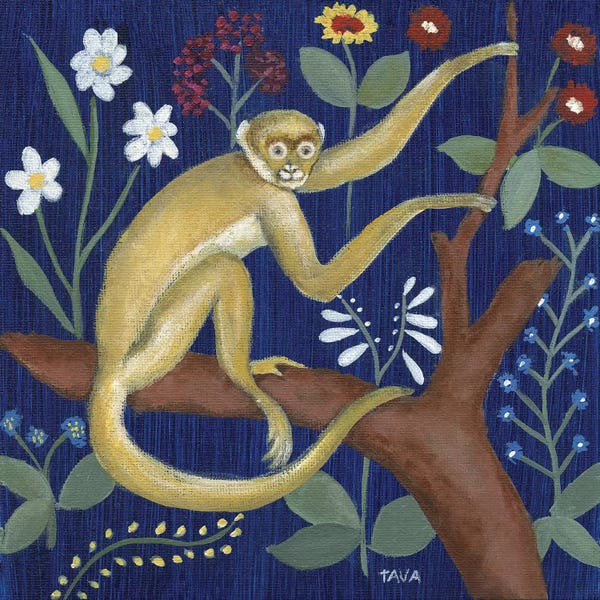 Monkeys: Venezia Monkey Garden II by Tava Studios
