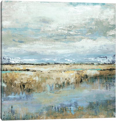 Coastal Marsh Canvas Art Print - Large Art for Bathroom
