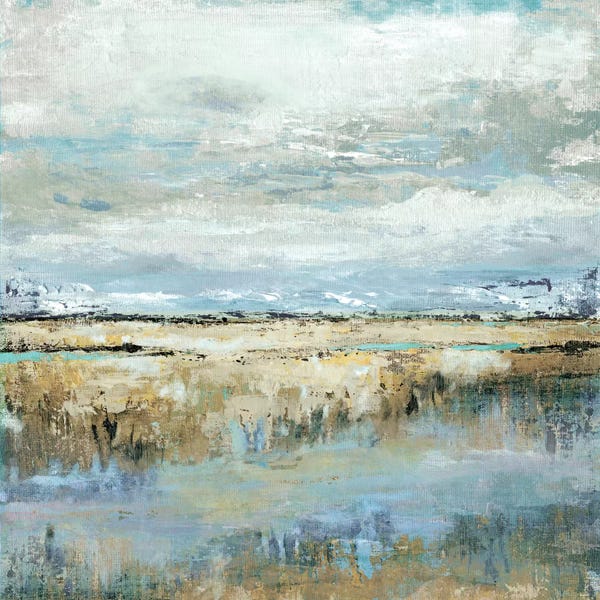 Large Art for Bathroom - Canvas Prints: Coastal Marsh by Tava Studios