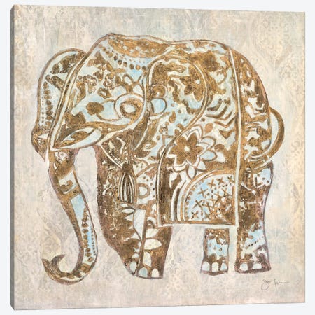 Boho Elephant Canvas Print #TAV23} by Tava Studios Canvas Art