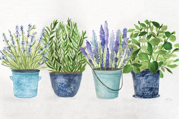 Modern Farmhouse Living Room: Fresh Herb Collection by Tava Studios