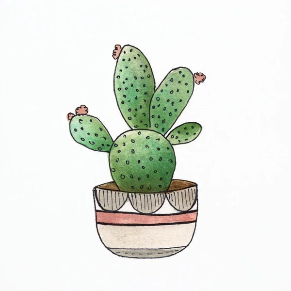 Cacti: Boho Greenery III by Tava Studios