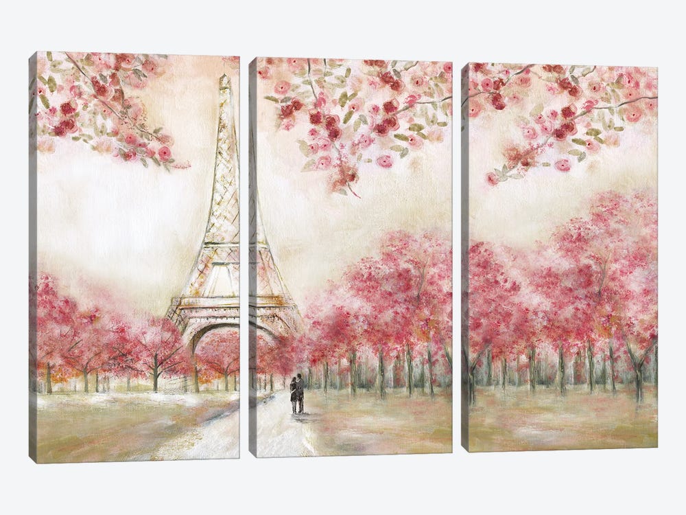 Spring In Paris by Tava Studios 3-piece Canvas Artwork