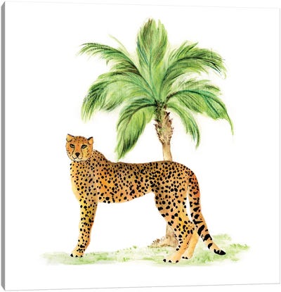 Jungle Cat II Canvas Art Print - Tava Studios