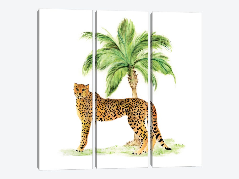 Jungle Cat II by Tava Studios 3-piece Canvas Art Print
