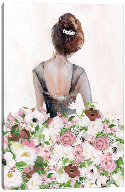 Beautiful Floral Contemplation I Canvas Art Print - Tava Studios