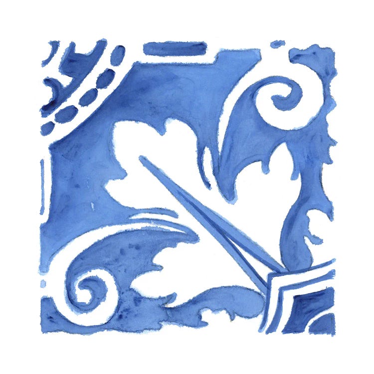 Blue Wash Tile I