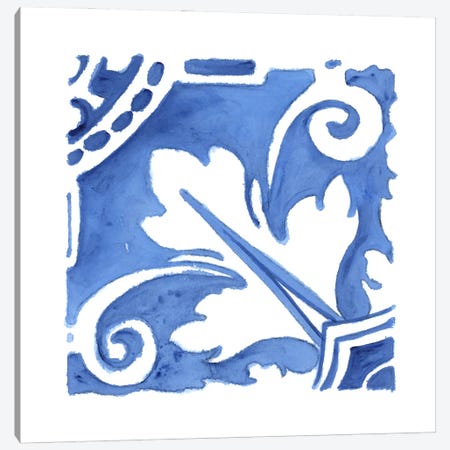 Blue Wash Tile I Canvas Print #TAV332} by Tava Studios Art Print