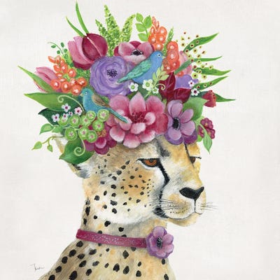 Royale Cheetah by Tava Studios framed canvas print