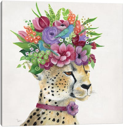 Royale Cheetah Canvas Art Print - Cheetah Art