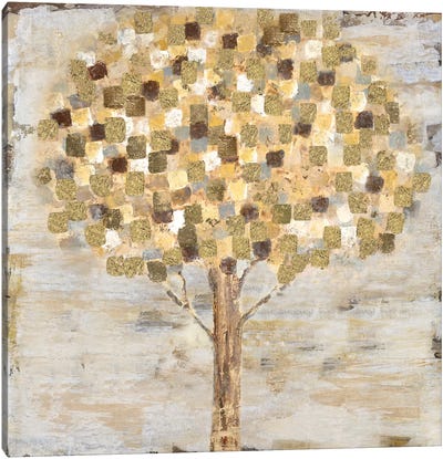 Golden Tree Canvas Art Print - Tava Studios