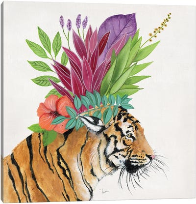Royale Tiger Canvas Art Print - Tava Studios