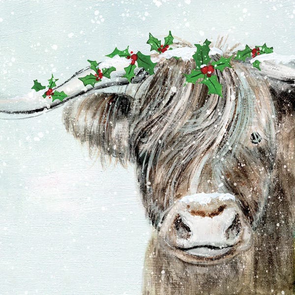 Christmas Animals: Holly Pasture II by Tava Studios