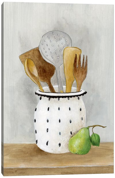 Cottage Kitchen I Canvas Art Print - Apple Art