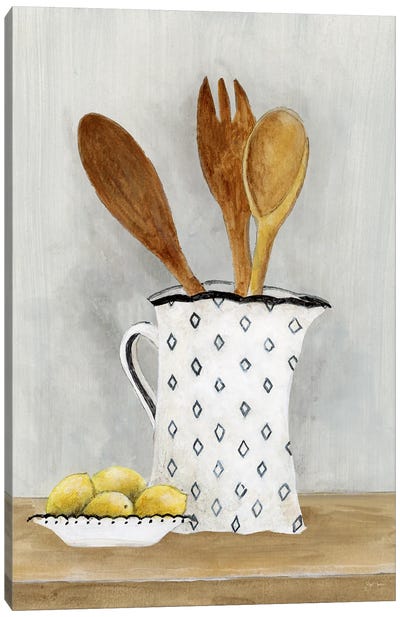 Cottage Kitchen III Canvas Art Print - Lemon & Lime Art