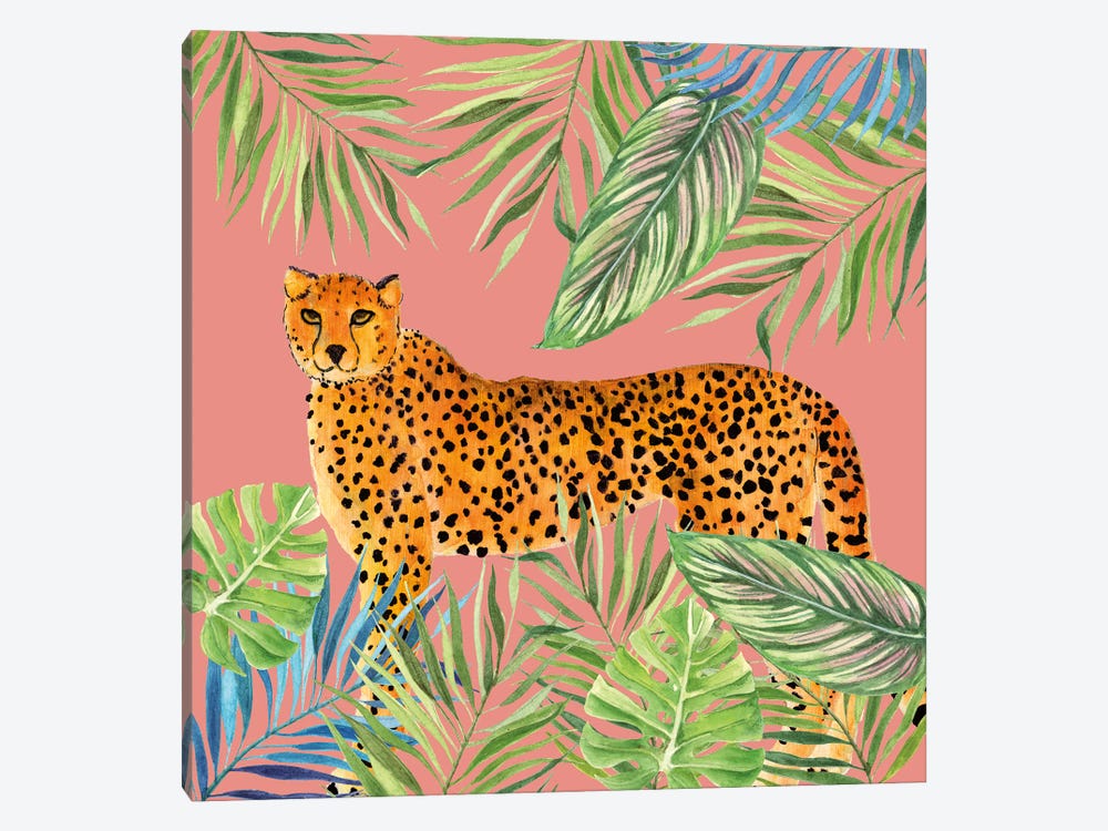 Tropical Cat II by Tava Studios 1-piece Canvas Print