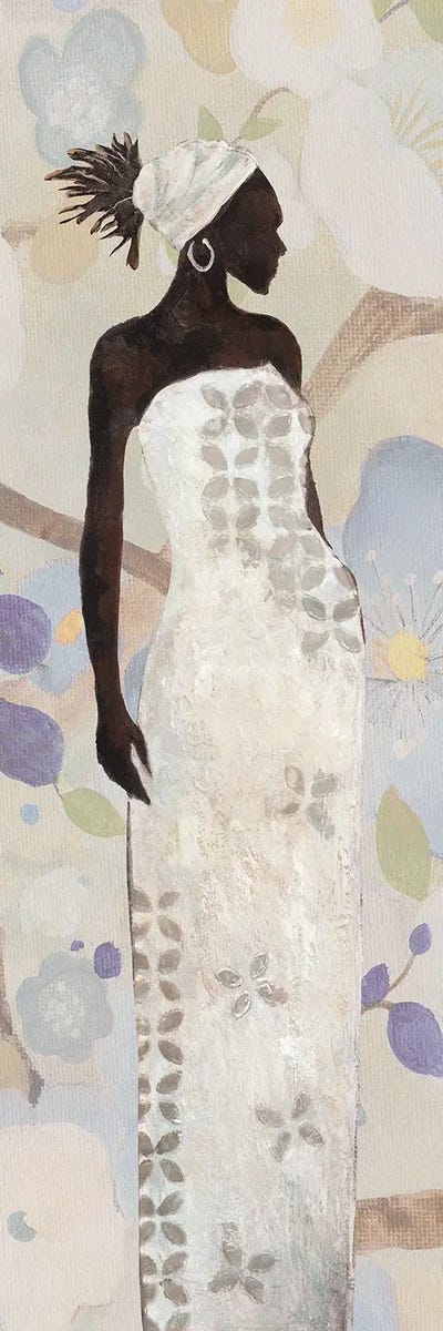 Floral Fancy I by Tava Studios framed canvas print