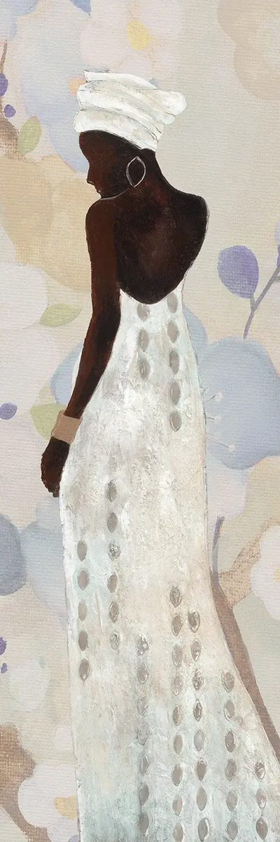 Floral Fancy II by Tava Studios framed canvas print