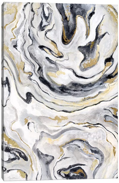 Marble Swirl Canvas Art Print - Go With The Flow