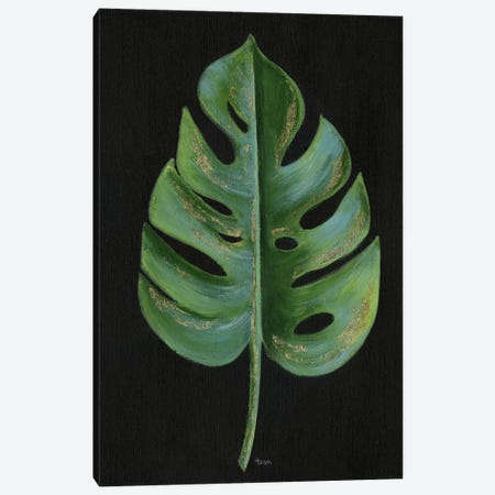 Midnight Philodendron Canvas Print #TAV54} by Tava Studios Canvas Art