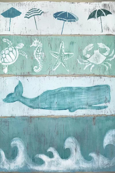 Kids Ocean Life Art: By The Sea by Tava Studios
