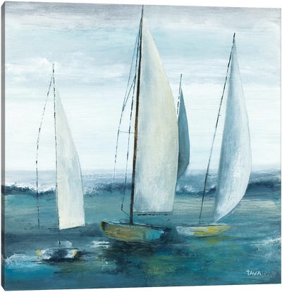 Out To Sea Canvas Art Print - Nautical Décor