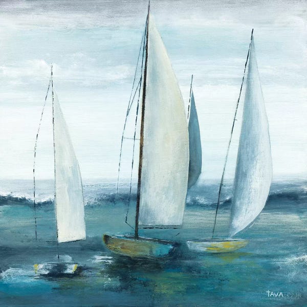 Sailboats: Out To Sea by Tava Studios