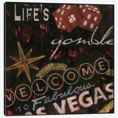 Life's a Gamble Canvas Print #TAV8} by Tava Studios Canvas Print
