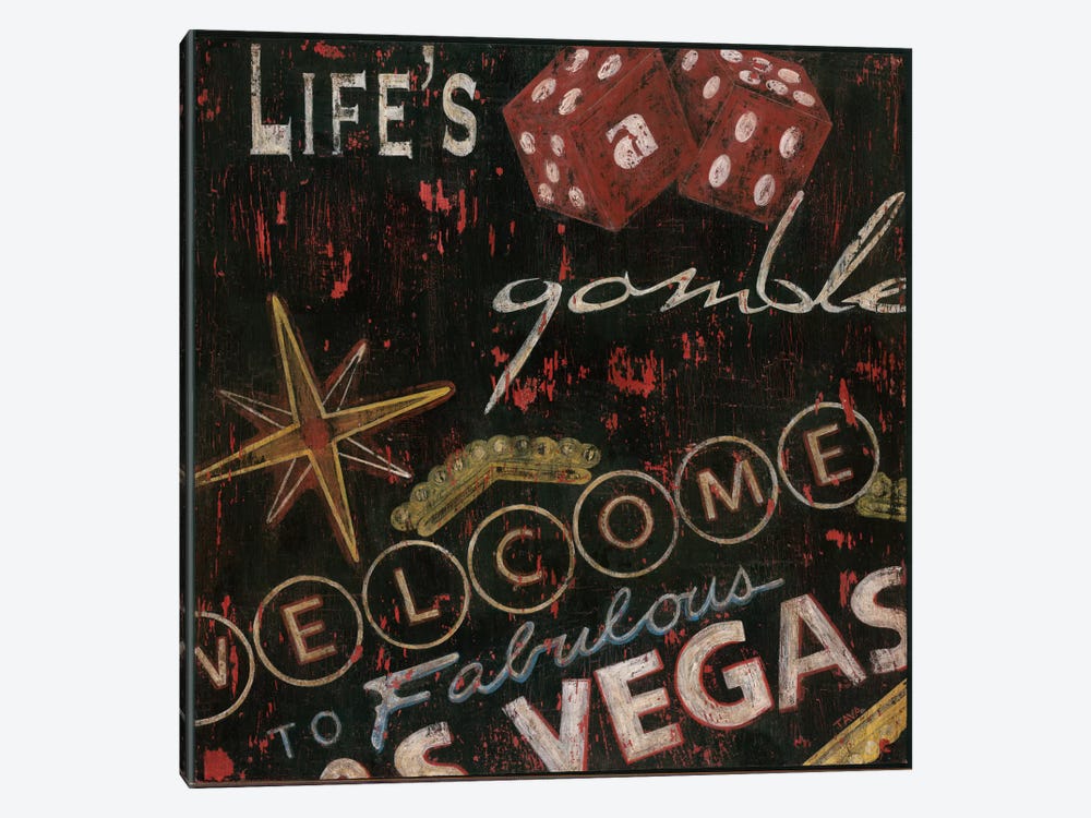 Life's a Gamble by Tava Studios 1-piece Canvas Artwork
