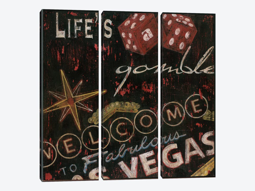 Life's a Gamble by Tava Studios 3-piece Canvas Art