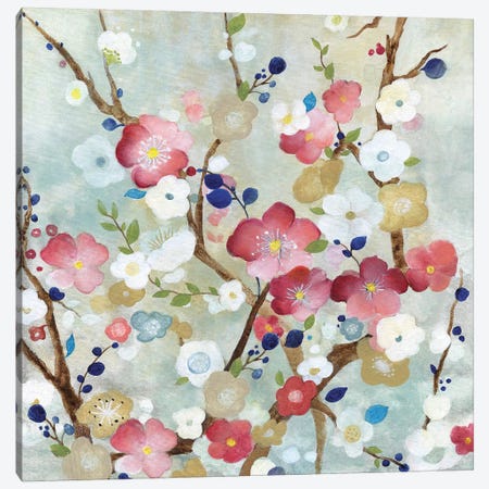 Cherry Blossoms Canvas Print #TAV94} by Tava Studios Canvas Artwork
