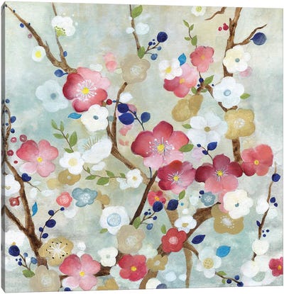 Cherry Blossoms Canvas Art Print - Tava Studios
