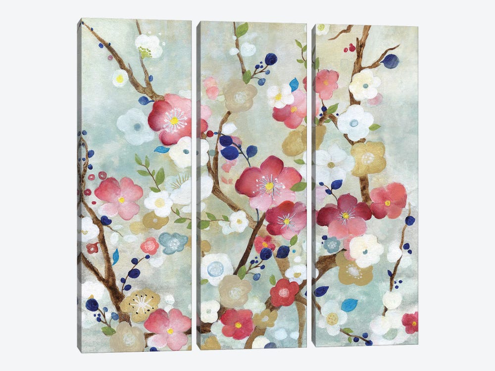 Cherry Blossoms by Tava Studios 3-piece Canvas Artwork