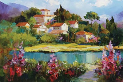 Sound Of Floral by Tatyana Yabloed framed canvas print