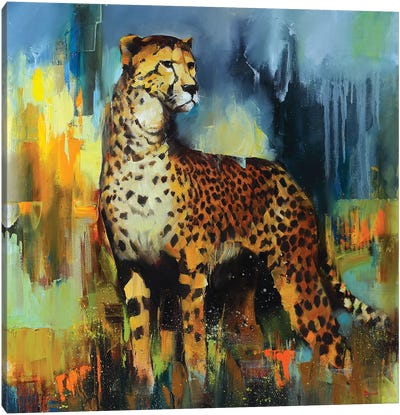 The Break Free Canvas Art Print - Cheetah Art