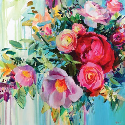 Flower Heart by Tatyana Yabloed canvas print